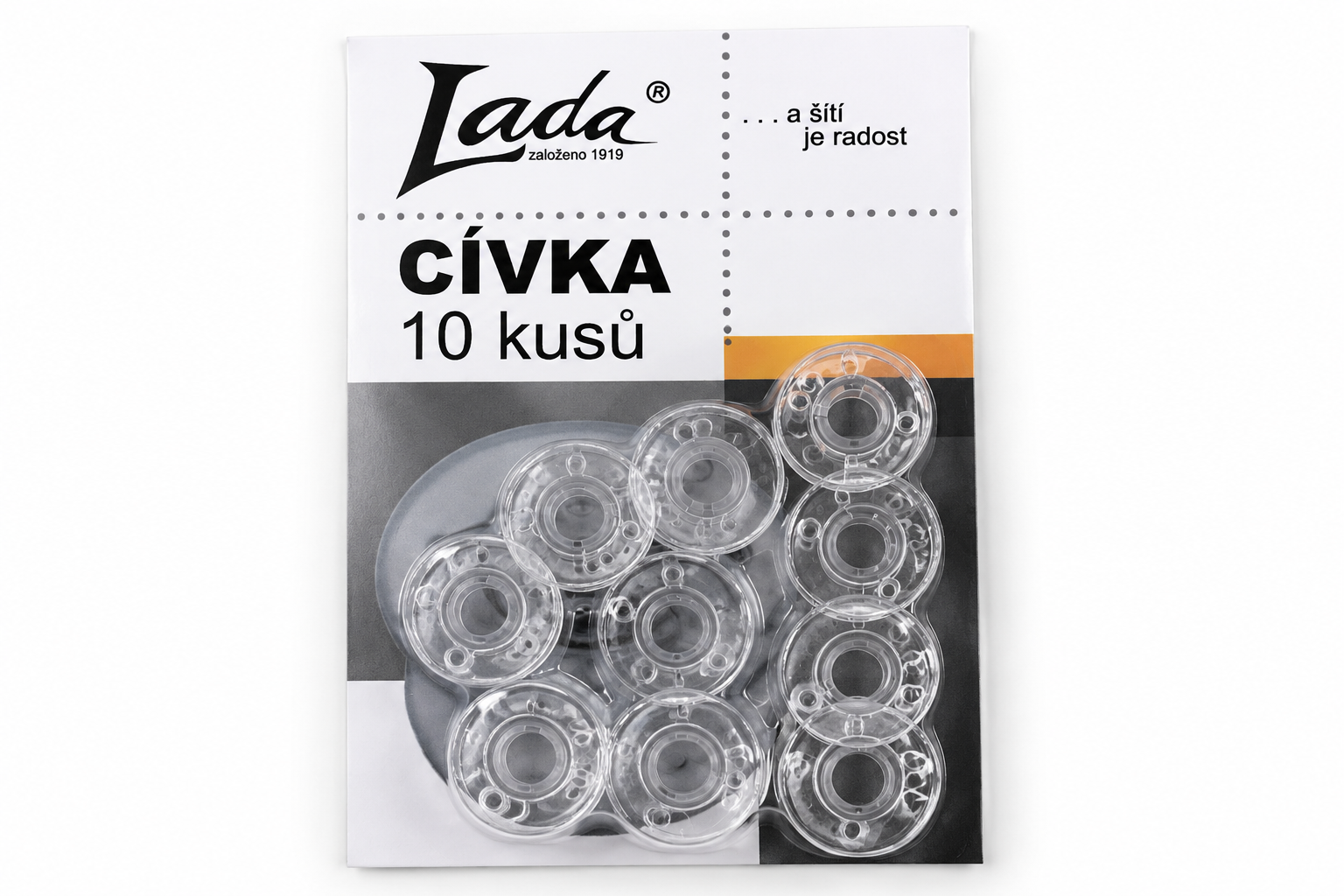 Cívky spodní nitě pro šicí stroje Lada – 10 ks